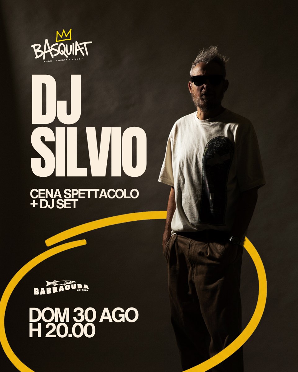 Locandina DJ Silvio · Cena spettacolo
